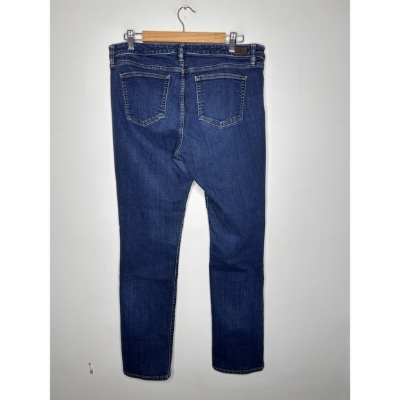 Lauren Ralph Lauren Women Modern Straight Curvy Jeans Dark Wash Denim Size 14 - Picture 5 of 11
